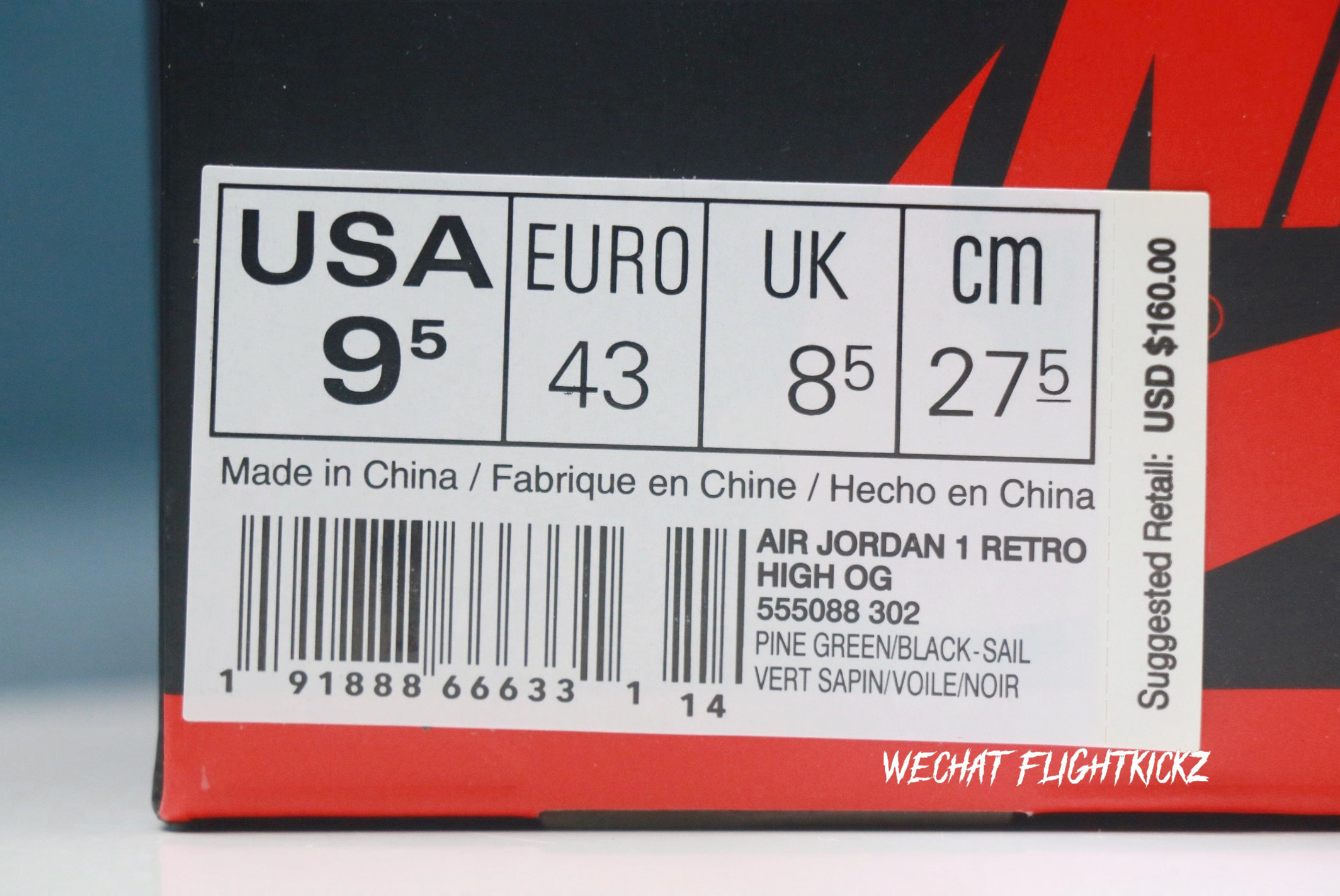 Air Jordan 1 Retro Green Pine 2018(LN5 A1 Batch)