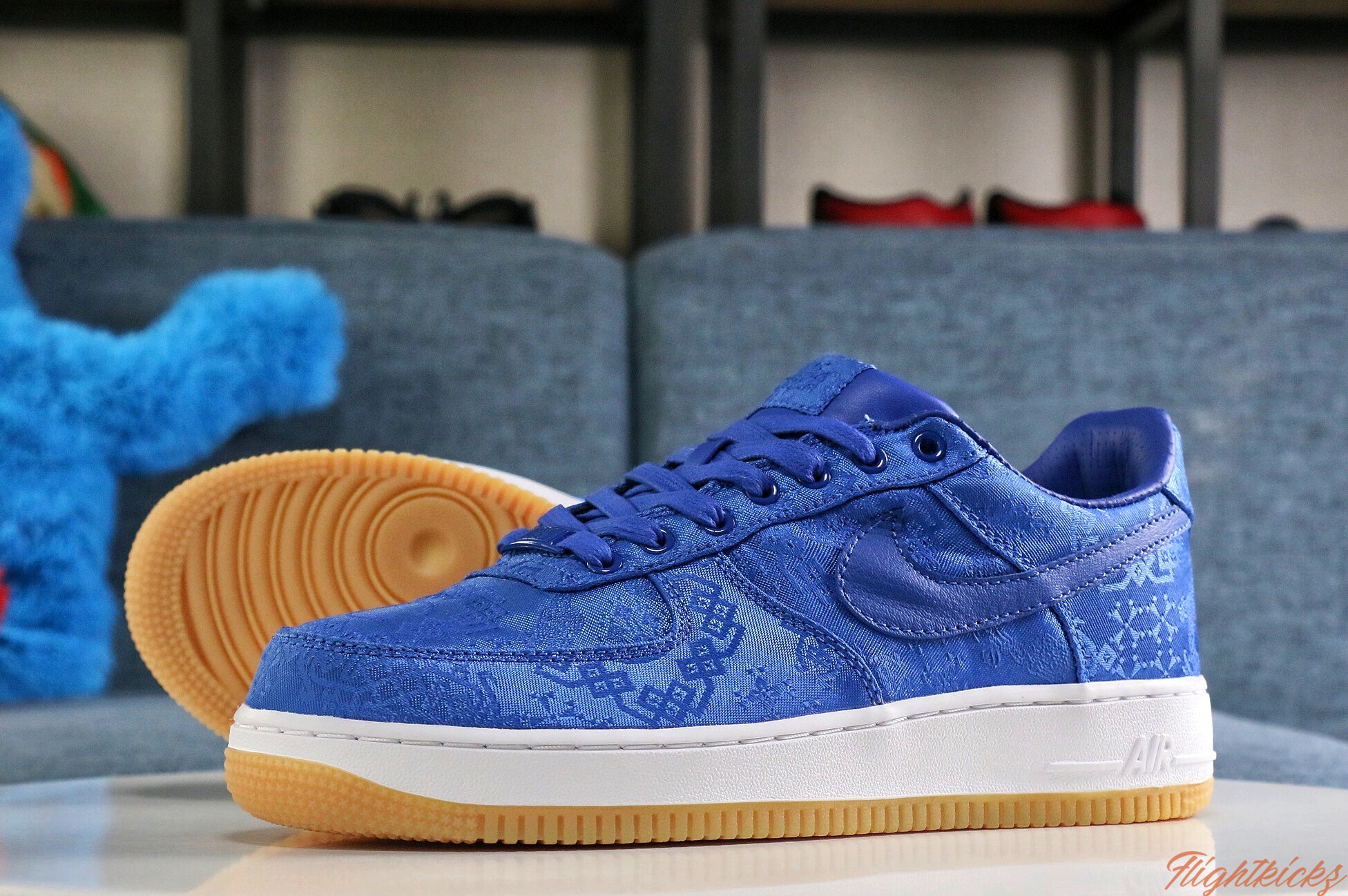 2019 CLOT x Nike Air Force 1 Low Game Royal