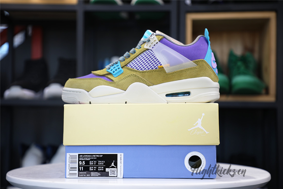 Union LA X Air Jordan 4 Retro “Desert Moss” 2021