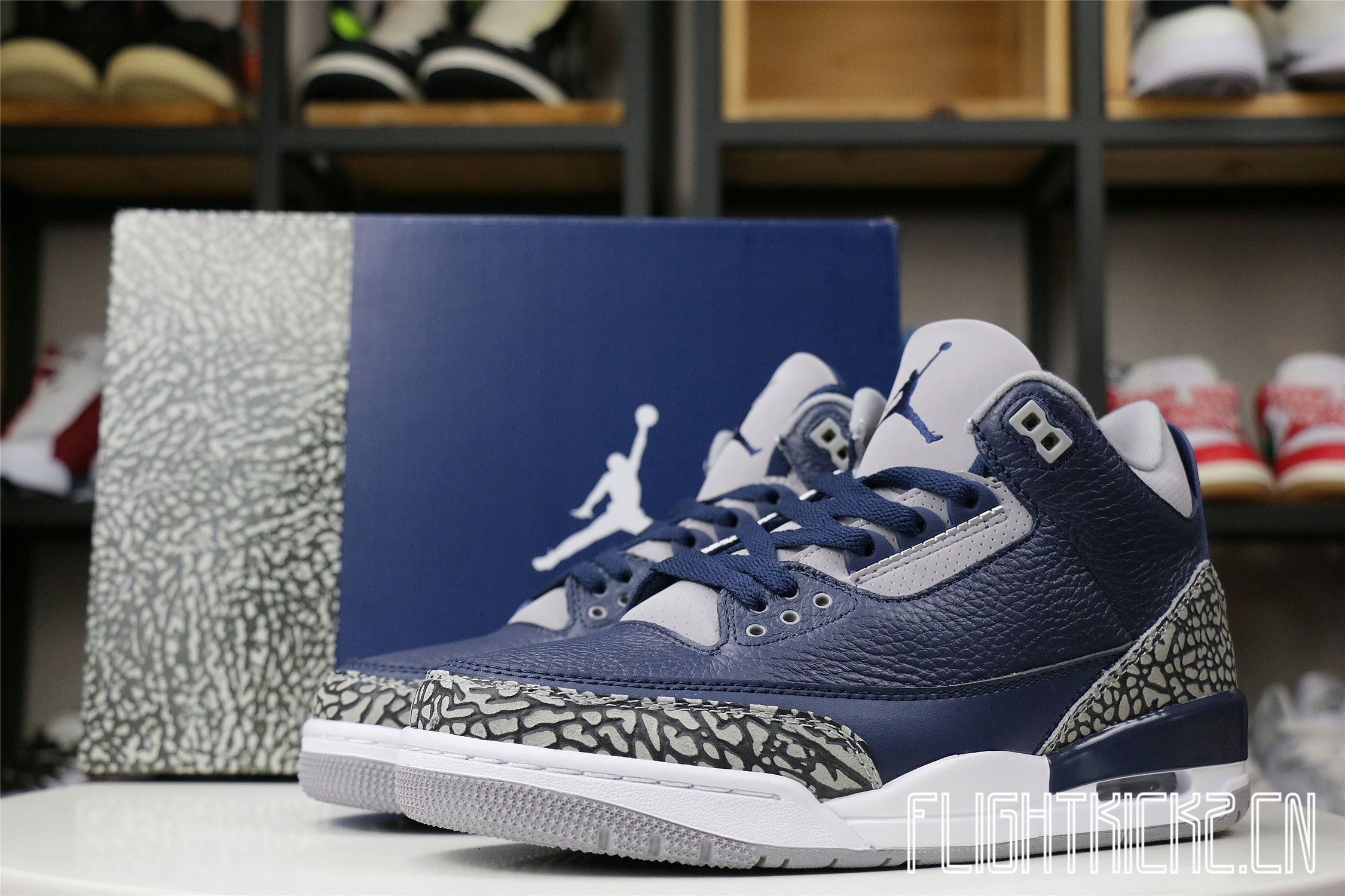 Air Jordan 3 Georgetown/Midnight Navy 2021