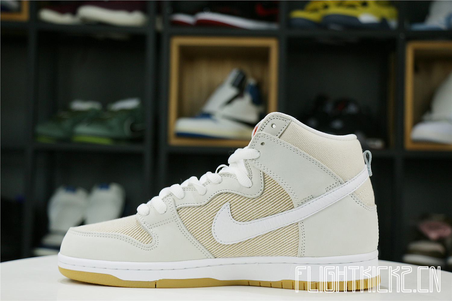 Nike SB Dunk High Pro ISO Orange Label Unbleached Natural