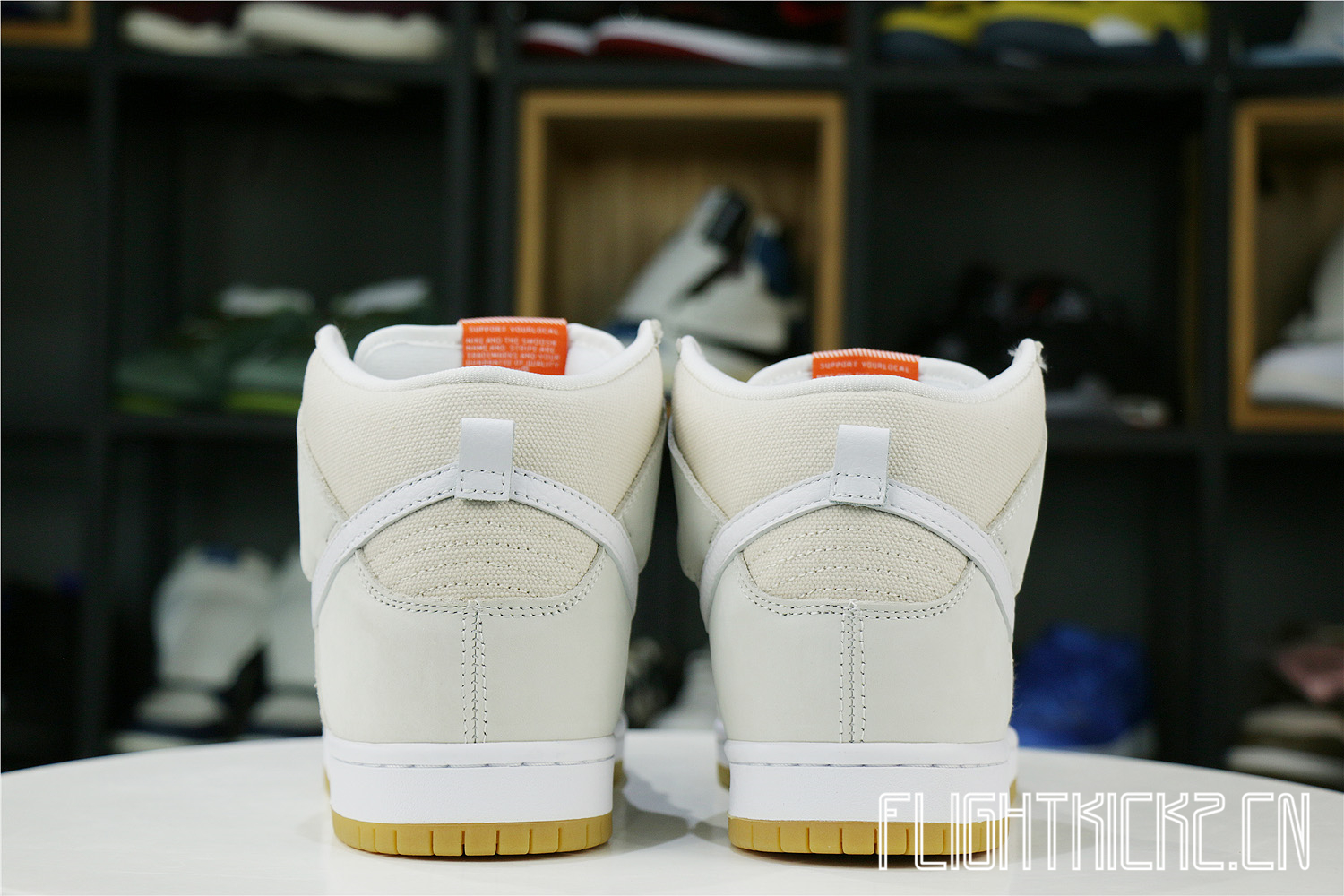 Nike SB Dunk High Pro ISO Orange Label Unbleached Natural