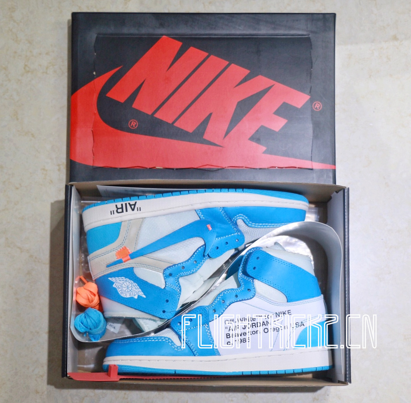 Off white X Air Jordan 1 UNC NRG 2018 (LN5 A1 Batch)