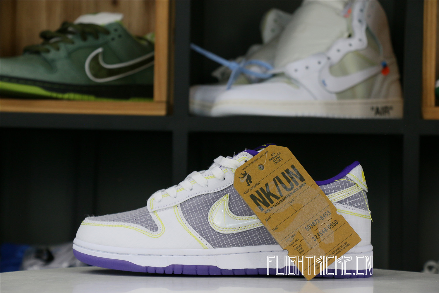 Nike Dunk Low Union Passport Pack Grey Purple