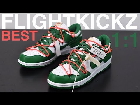Off White X Nike SB Dunk Pine Green 2019(LN5 A1 Batch)