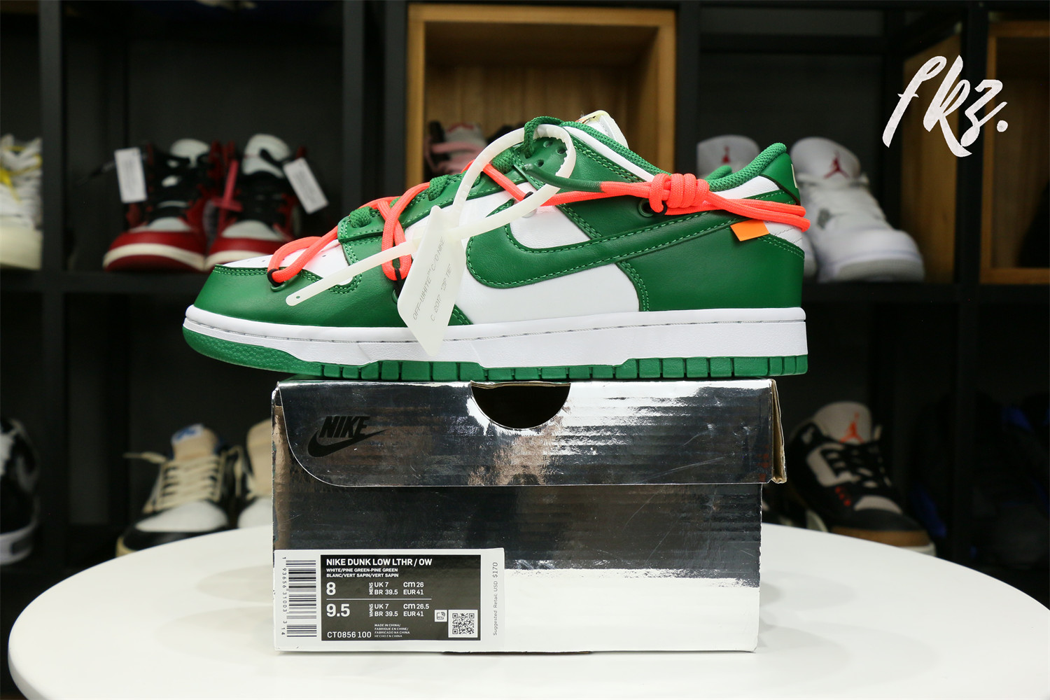 Off White X Nike SB Dunk Pine Green 2019(LN5 A1 Batch)