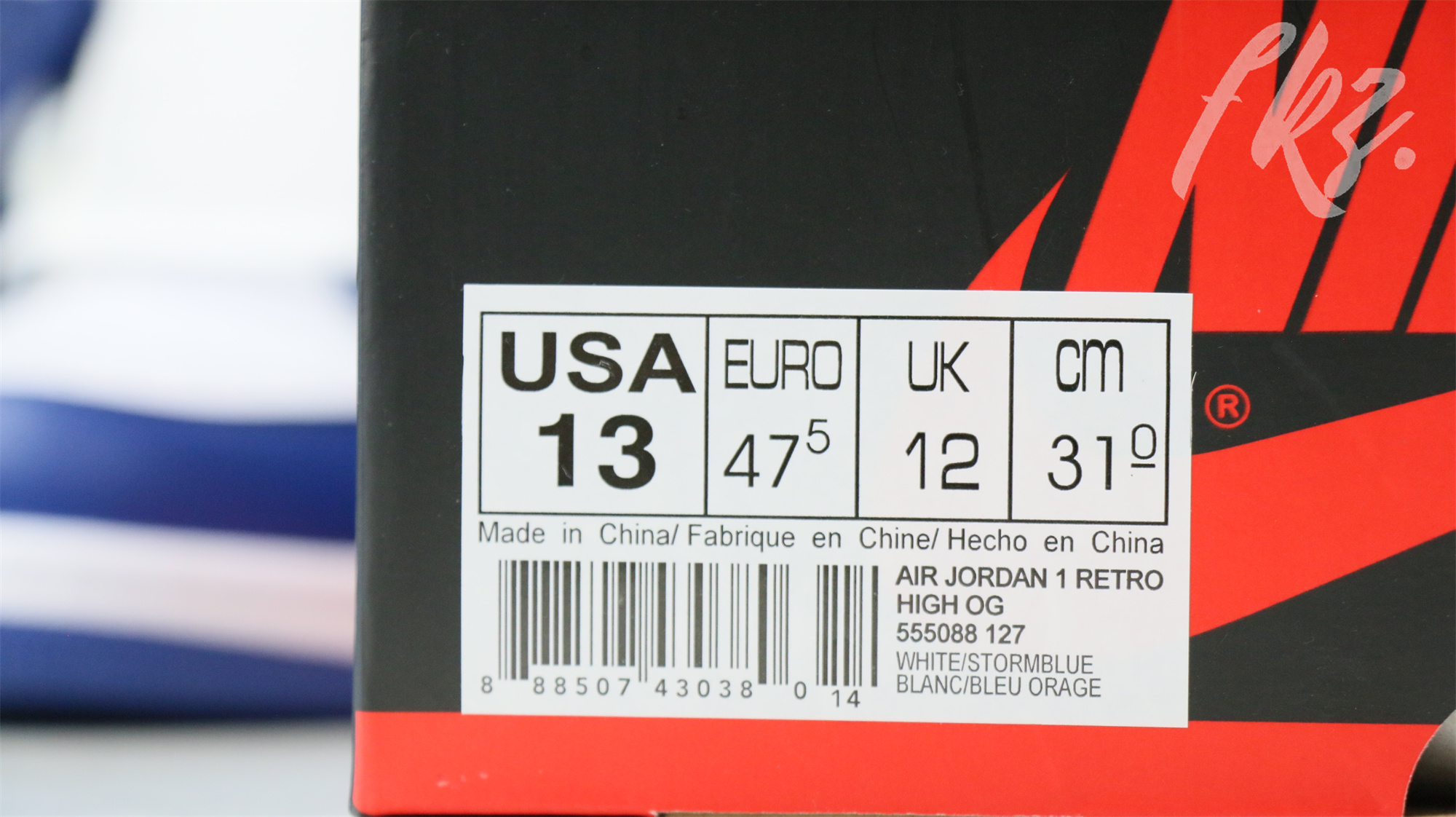 Jordan 1 Retro Storm Blue 2016