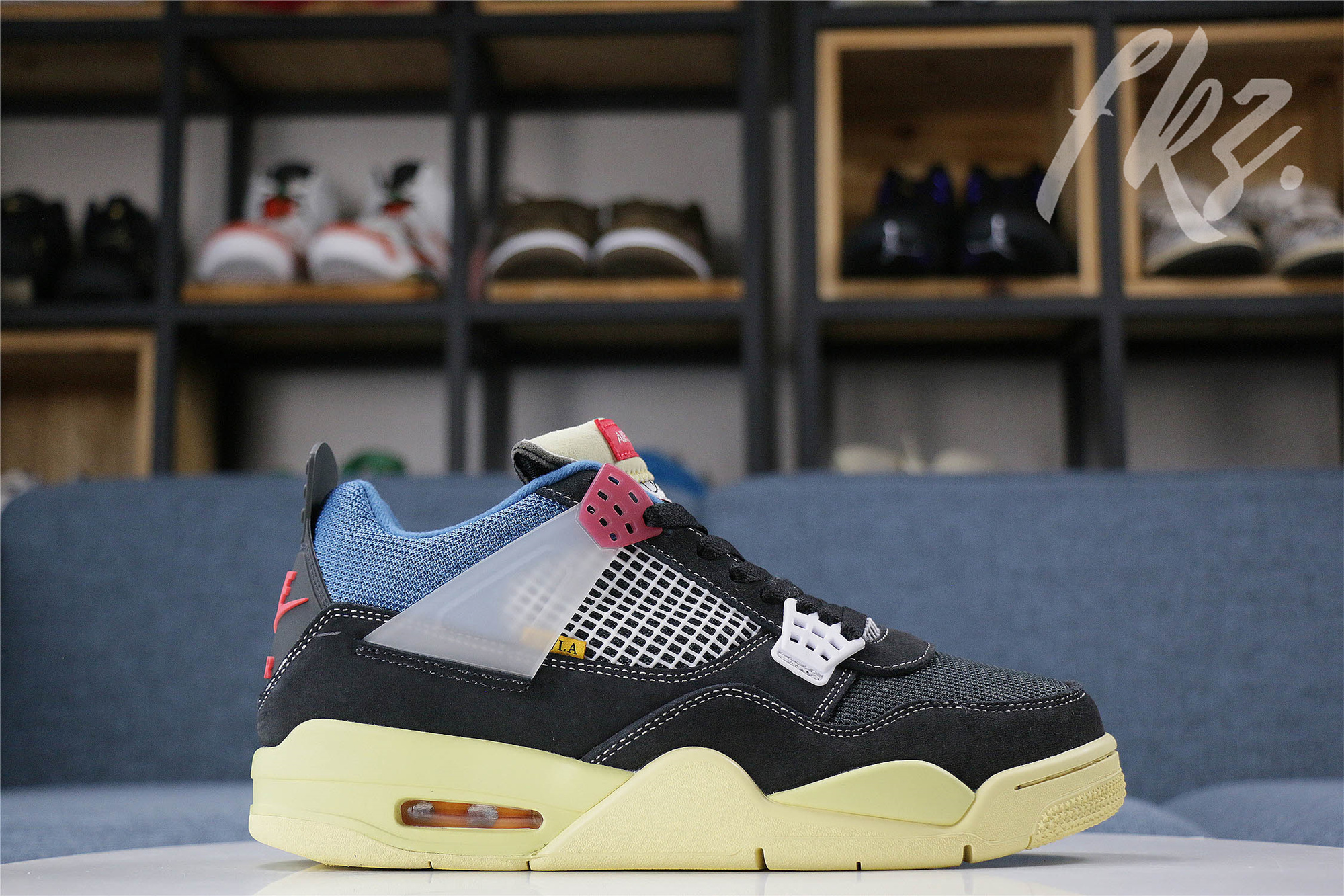 Union LA X Air Jordan 4 Retro Off Noir(GS) (LN5 A1 Batch)