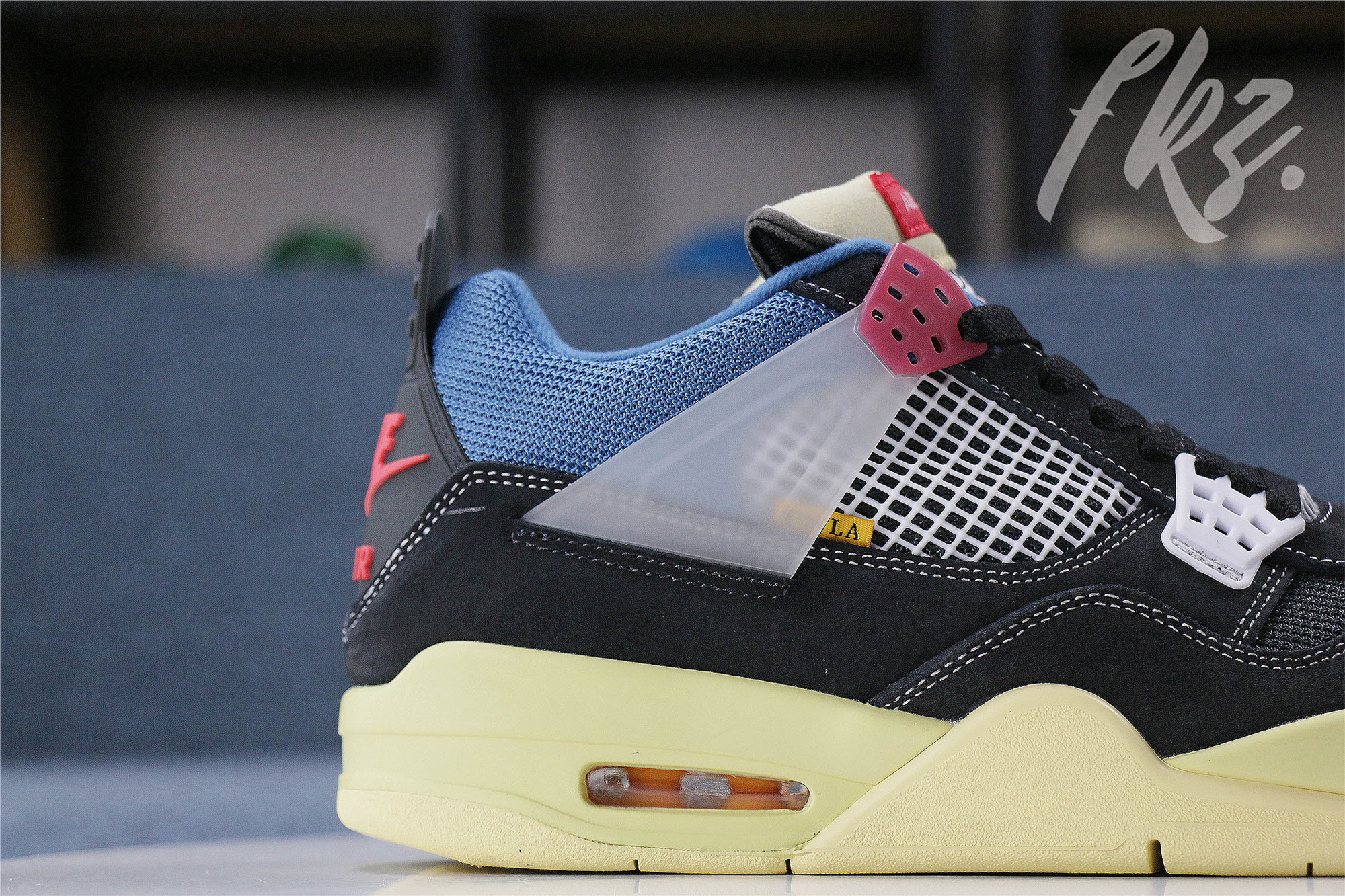 Union LA X Air Jordan 4 Retro Off Noir(GS) (LN5 A1 Batch)