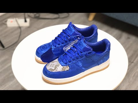 2019 CLOT x Nike Air Force 1 Low Game Royal