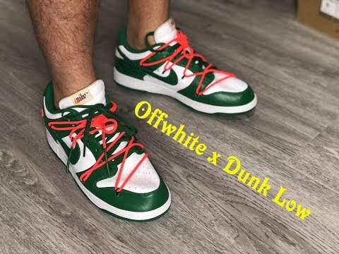 Off White X Nike SB Dunk Pine Green 2019(LN5 A1 Batch)
