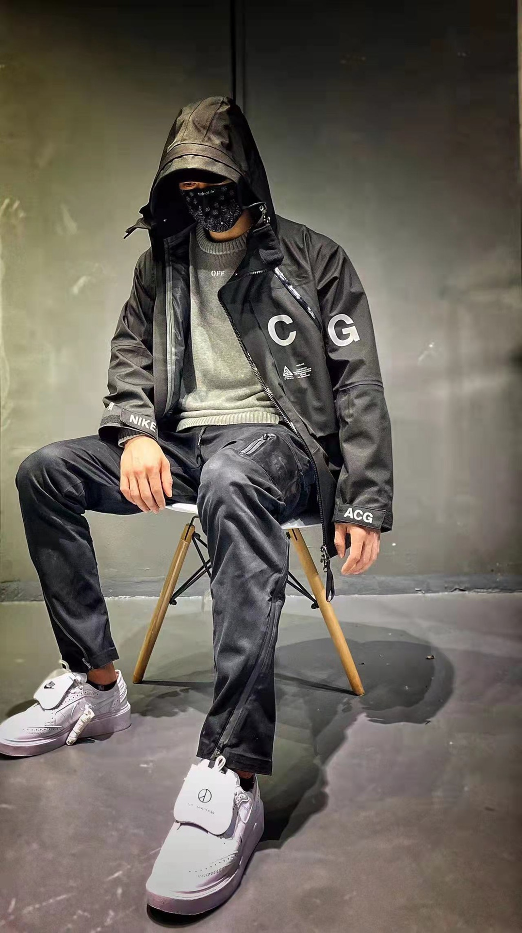 NK classic high-end ACG series all-weather pressed rubber functional two-in-one functional rash jacket