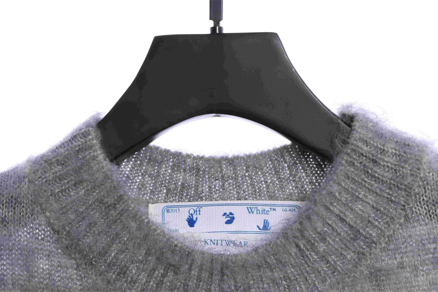 OFF WHITE Mohair Sweater Arrow Gradient