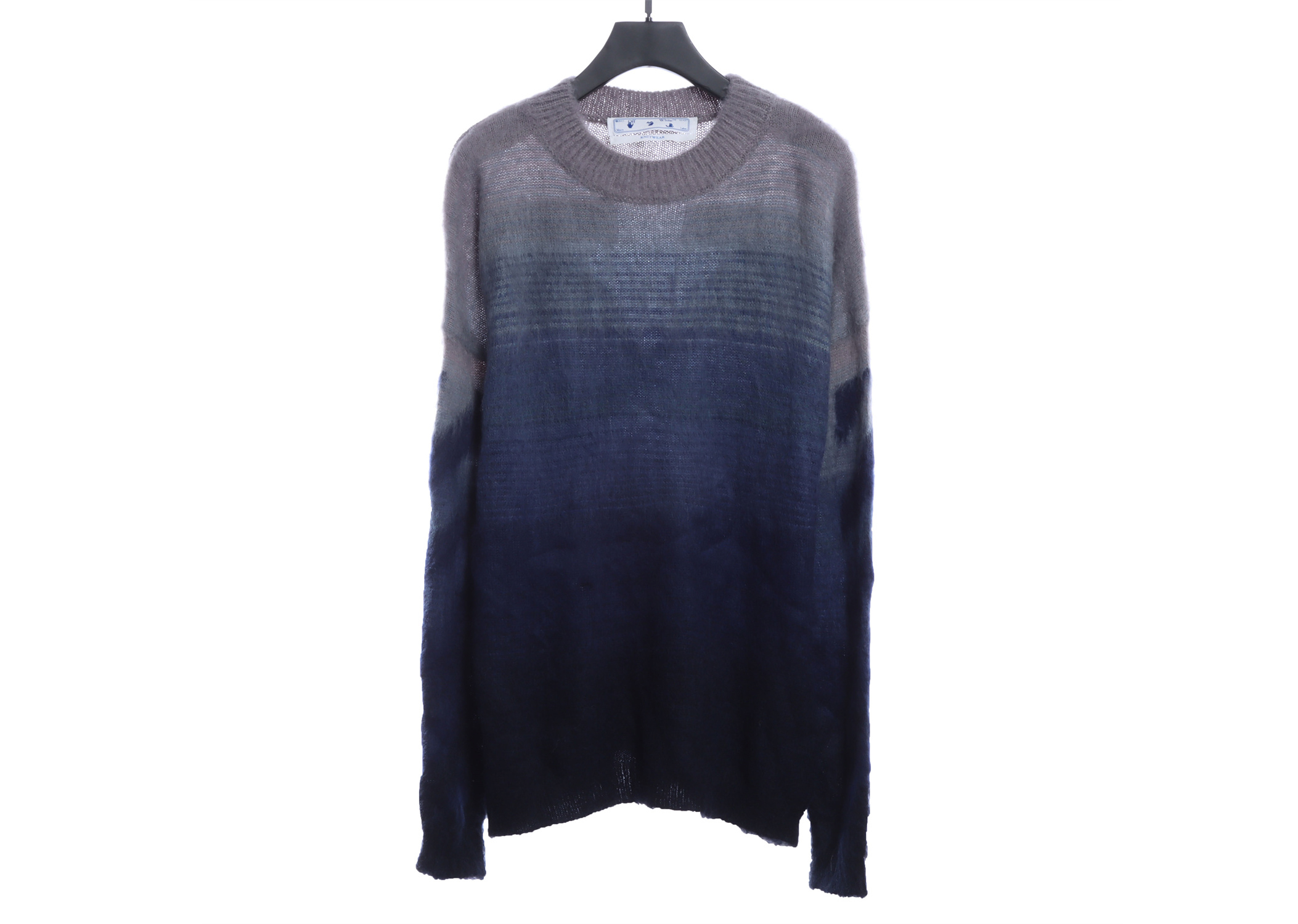 OFF WHITE Mohair Sweater Gradient