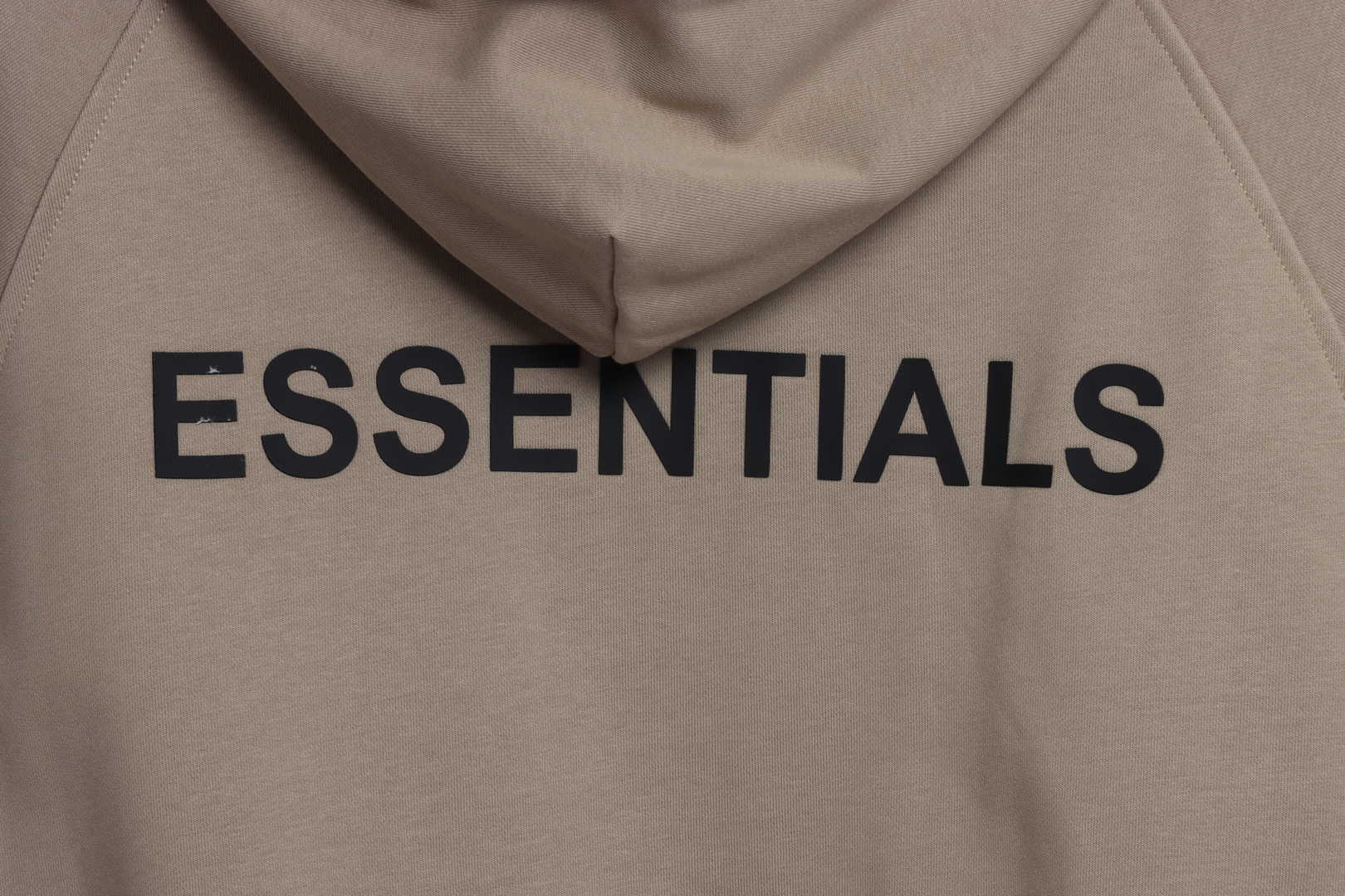 Double Line Back Silicone Lettering Zip Hoodie