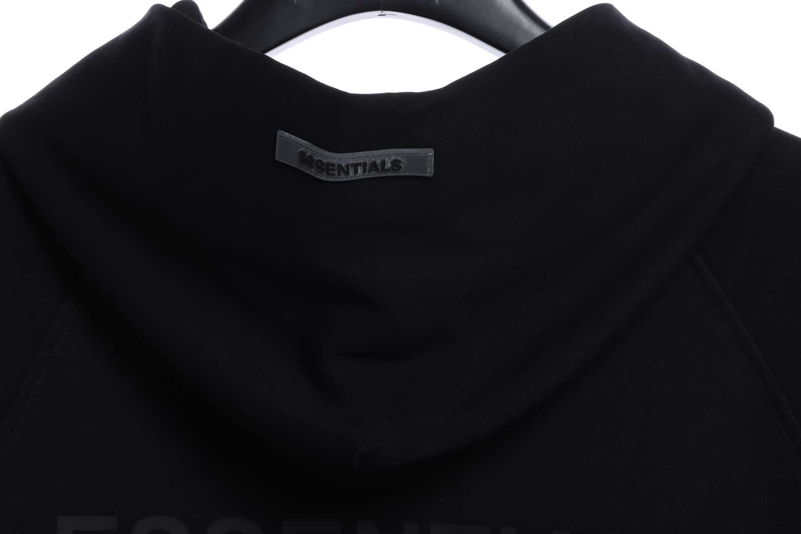 Double Line Back Silicone Lettering Zip Hoodie