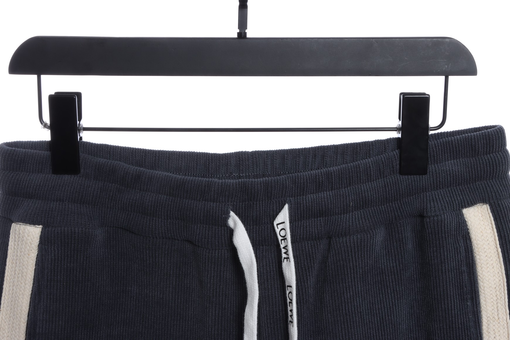 LOEVVE 22FW corduroy side logo letter embroidered sweatpants