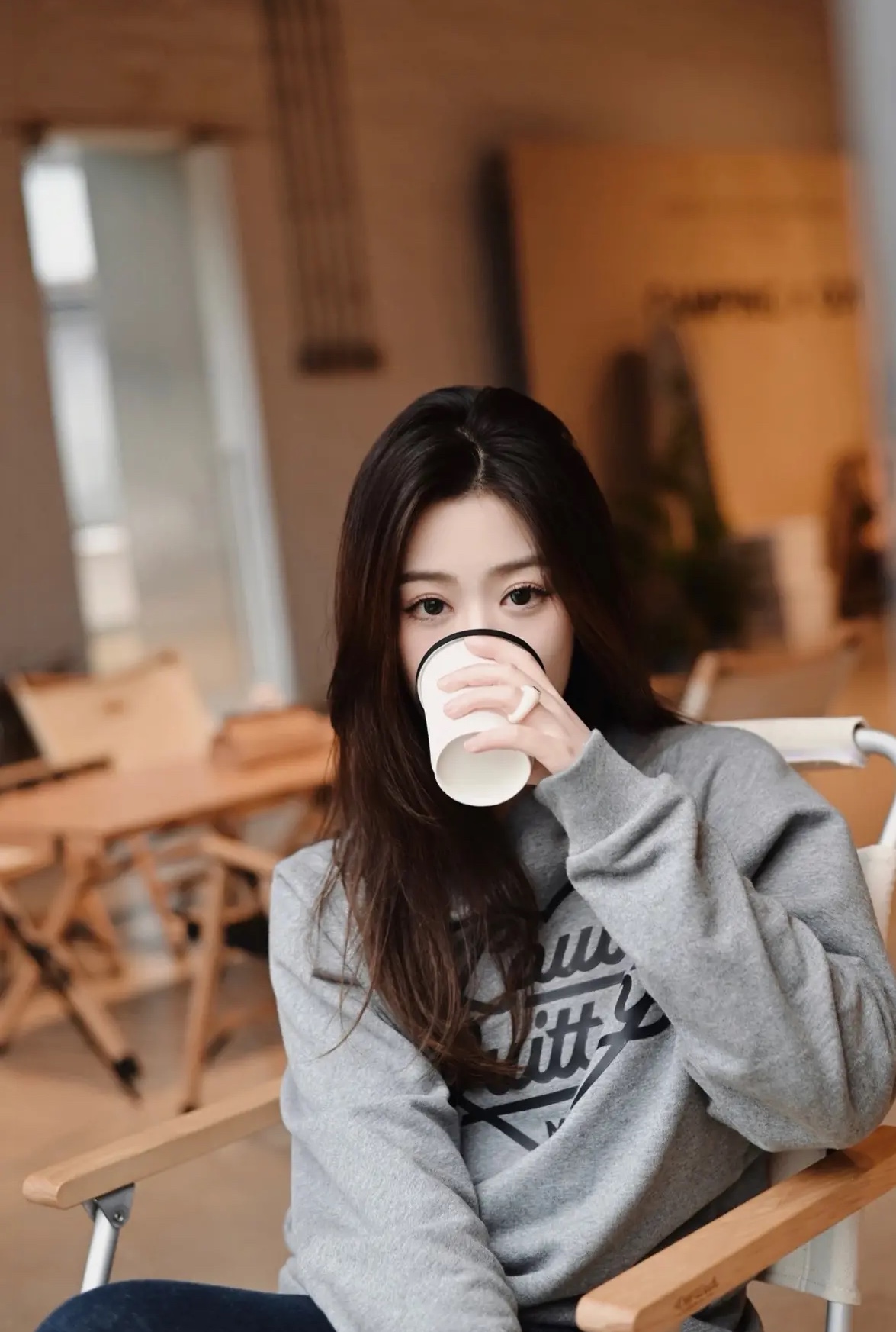 L× Nigo 2022ss co-branded version 2.0 love foam print round neck sweater