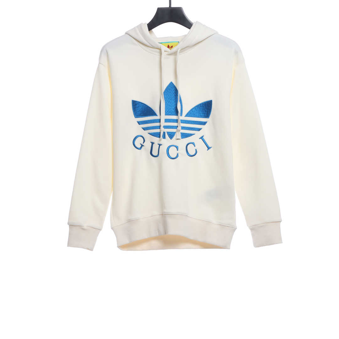 G family co-branded clover series embroidered LOGO hoodie