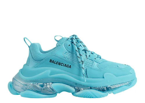Balenciag* Wmns Triple S Sneaker ‘Clear Sole – Turquoise’