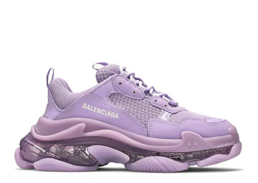 Balenciag* Triple S Clear Sole Purple (Women’s)