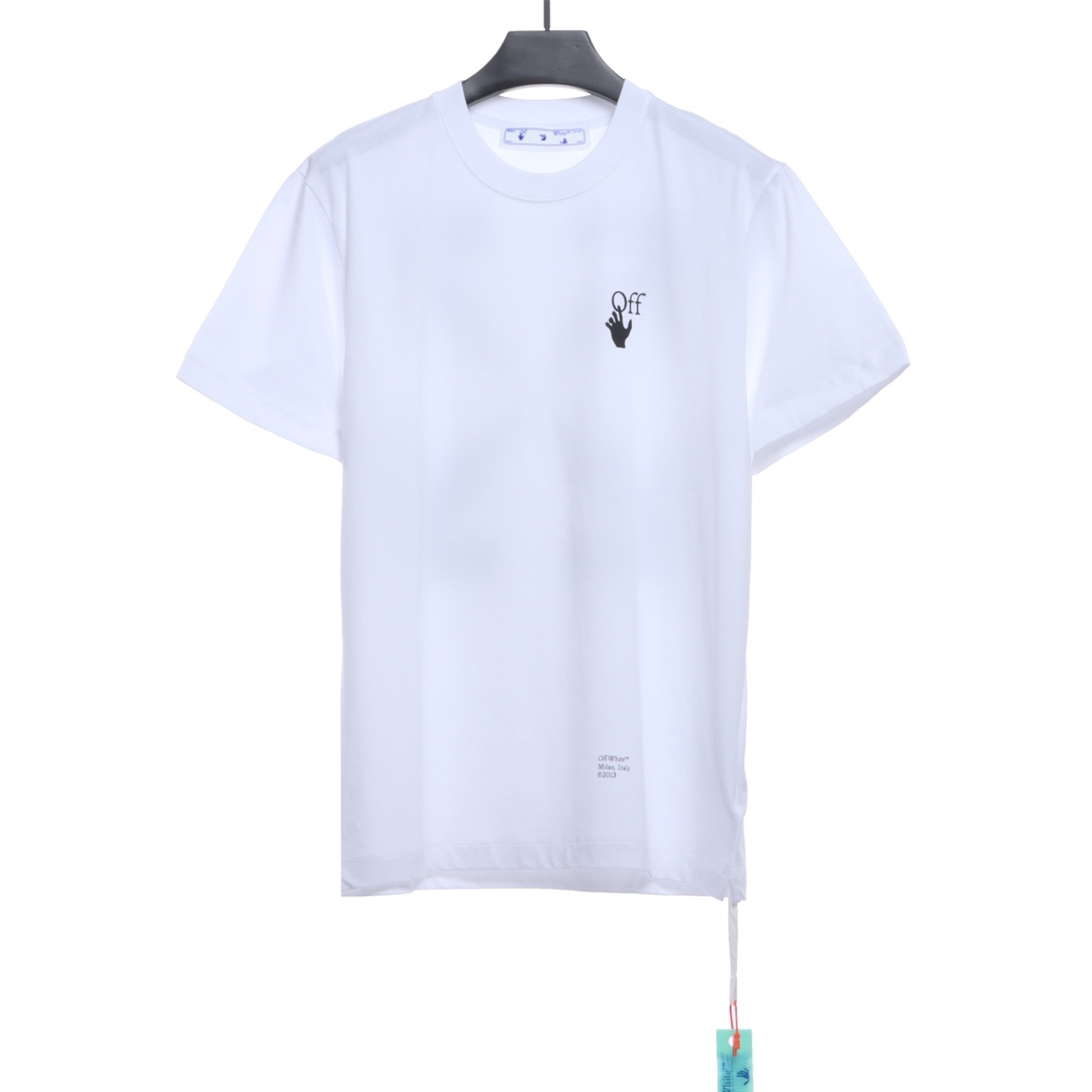 OW Caravaggio black and white religious short sleeves