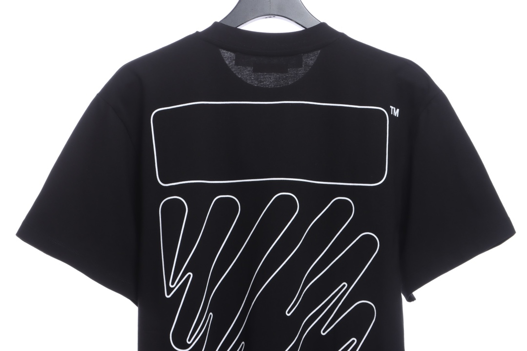 OW graffiti brush zebra crossing short sleeve
