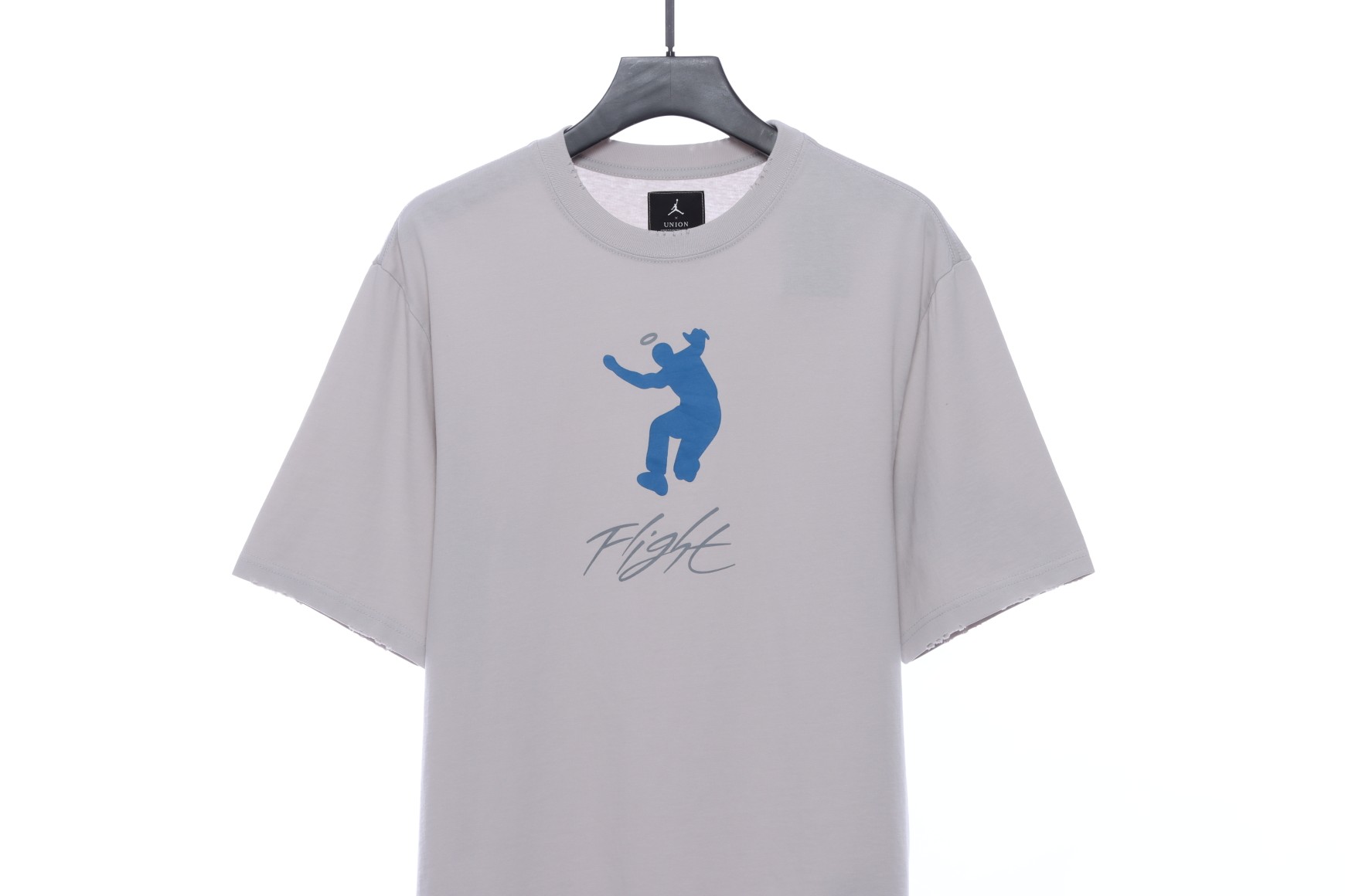 Aj UNION character letter print short sleeve