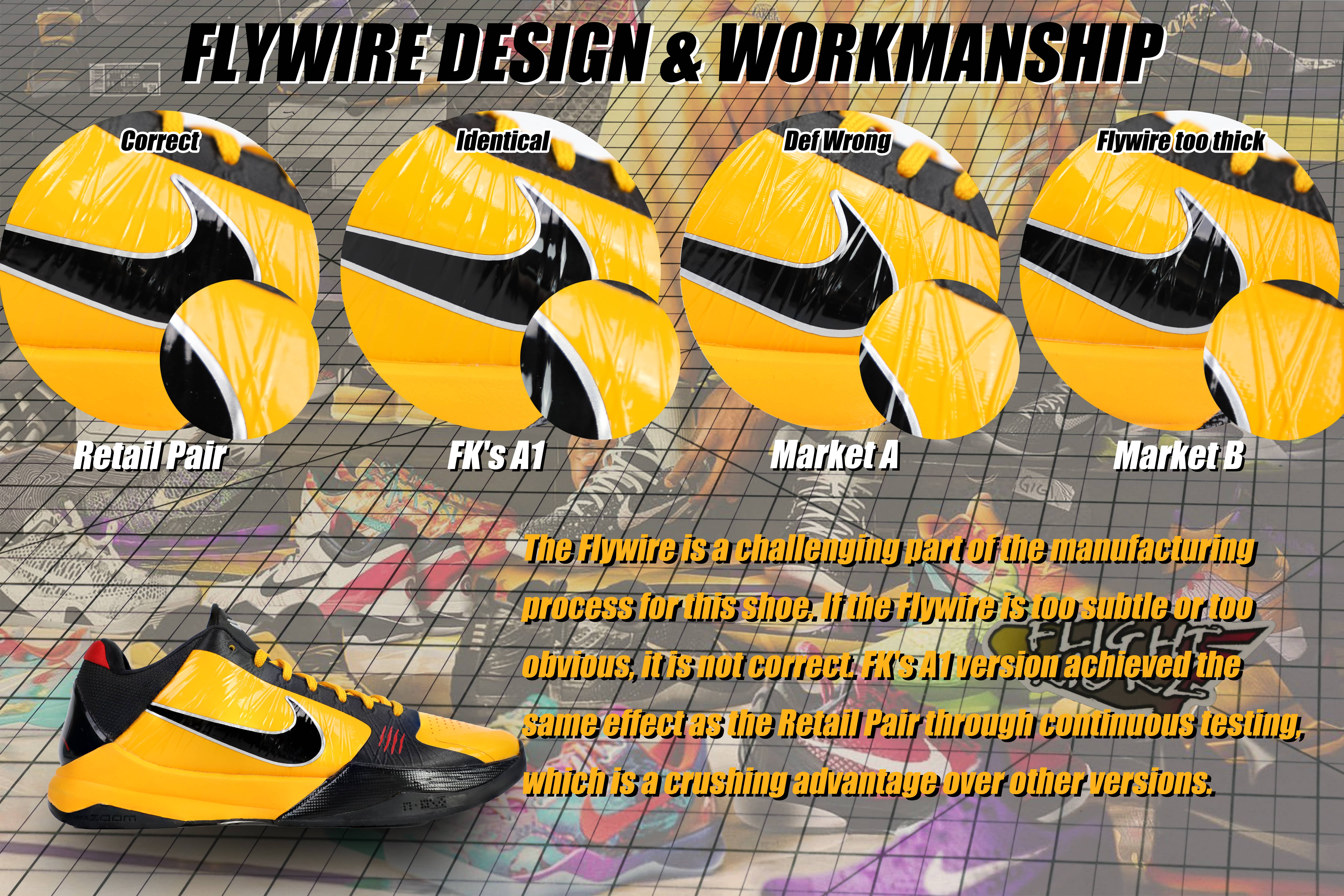 Nike Kobe 5 Protro Bruce Lee (Up to Size 14）(A1 Batch)