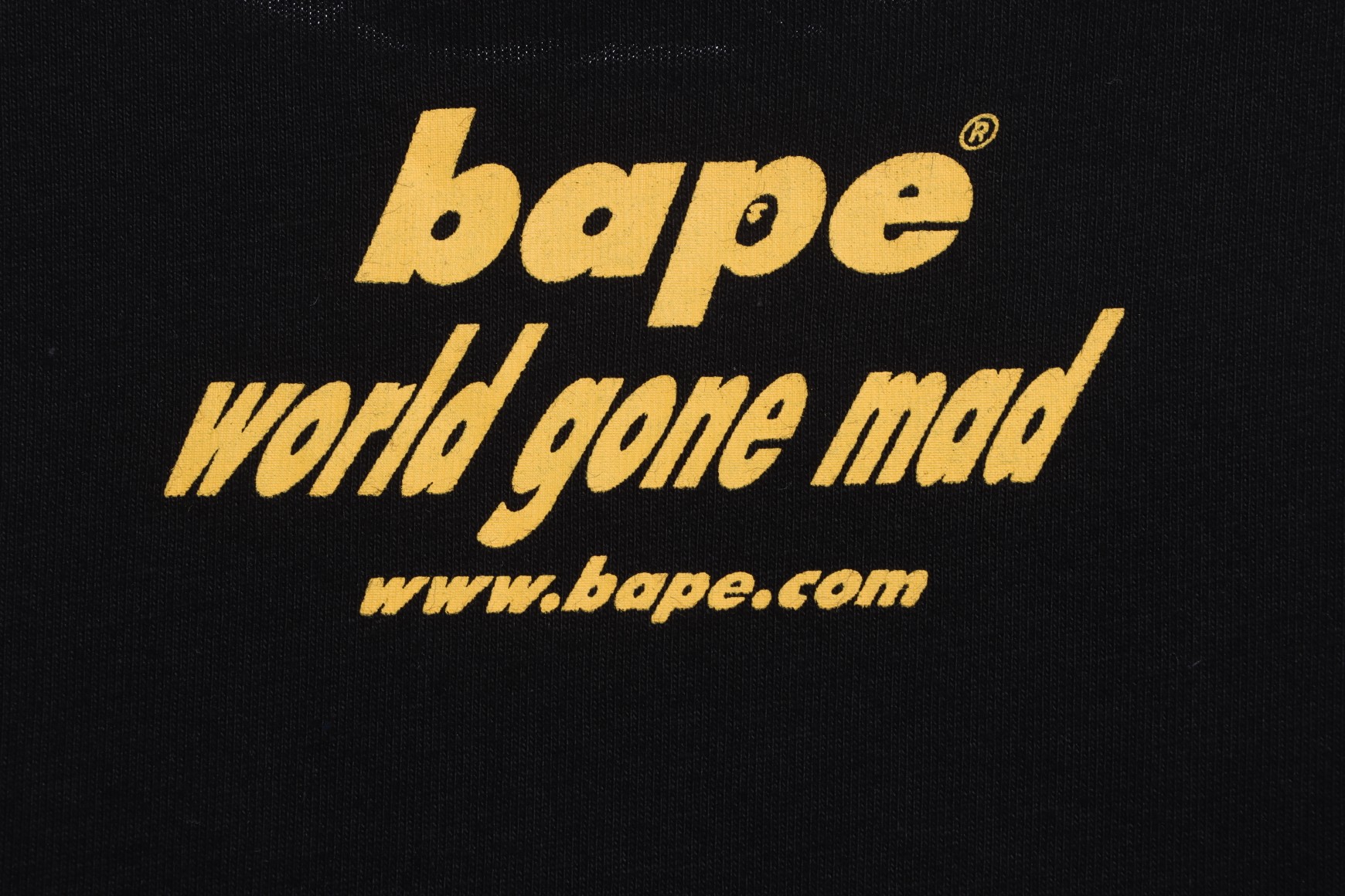 BAPE ape head crazy world series short sleeves