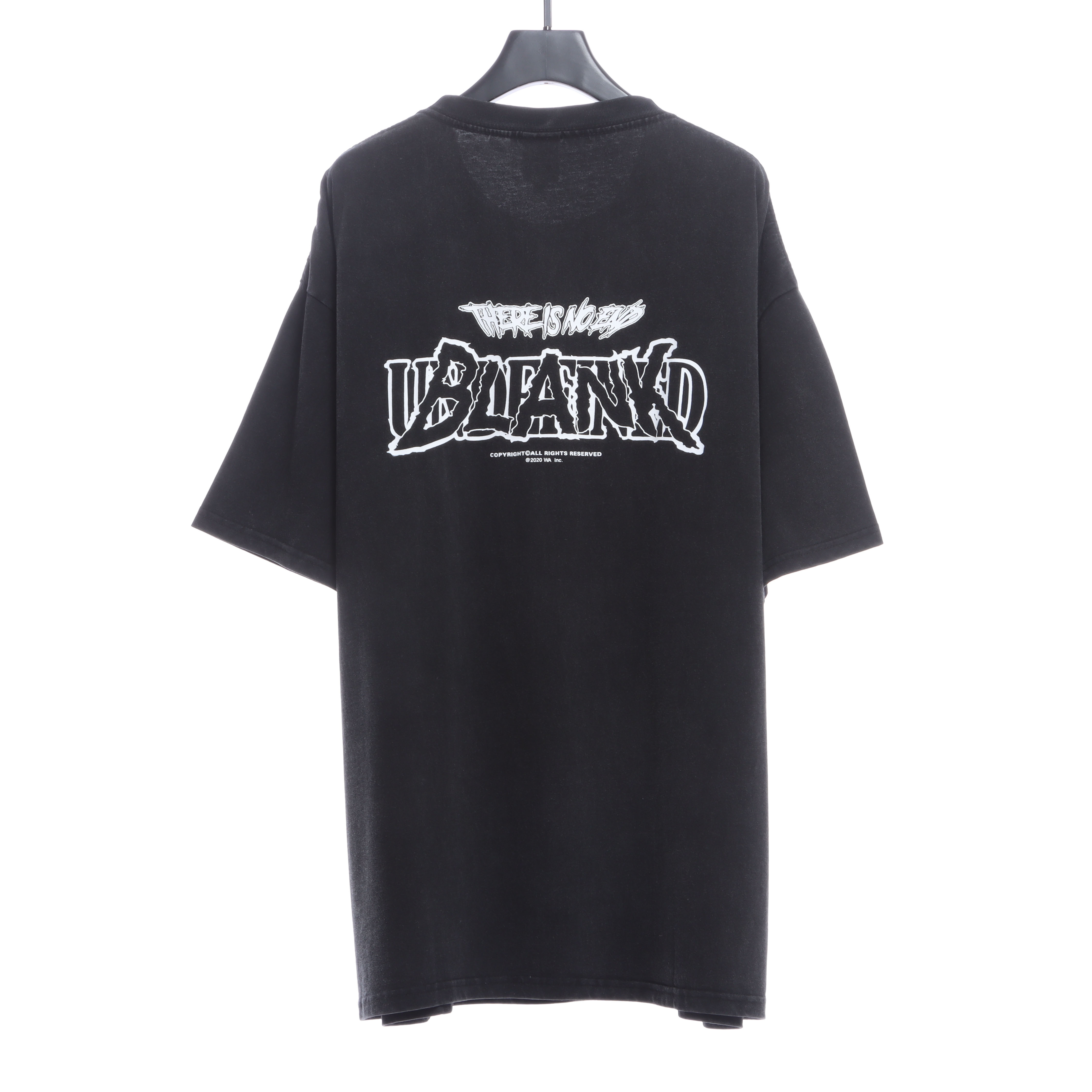 FAR.ARCHIVE Washed Letter Print Short Sleeve T-Shirt