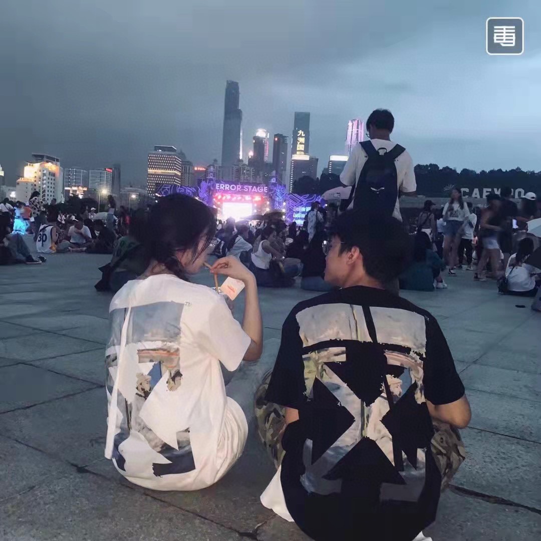 OW oil painting printing short sleeves