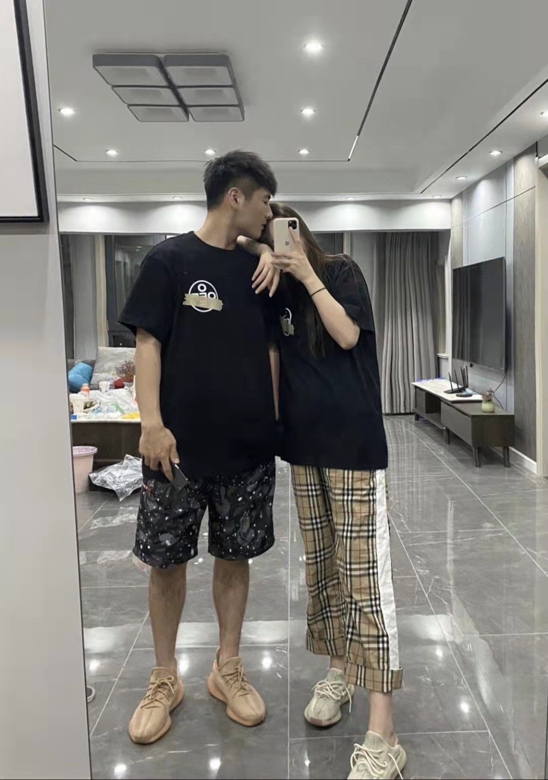 OW tape arrowhead printing short sleeves