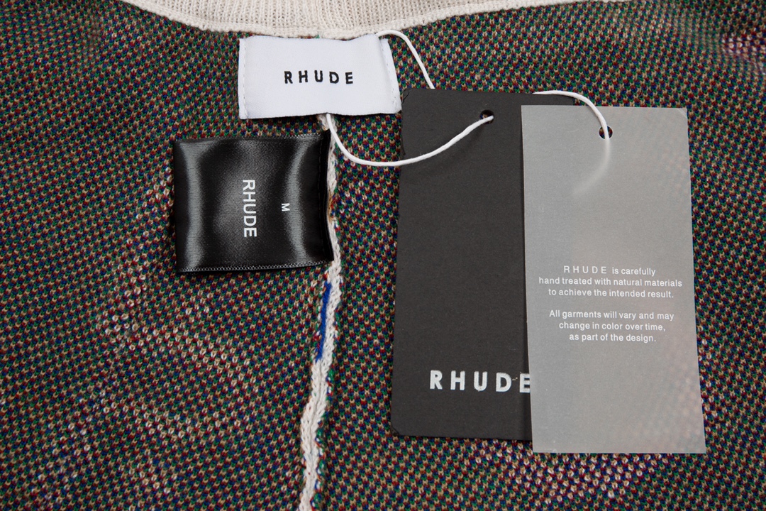 Rhud3 2023ss men’s and women’s same style cashew flower knitted shorts