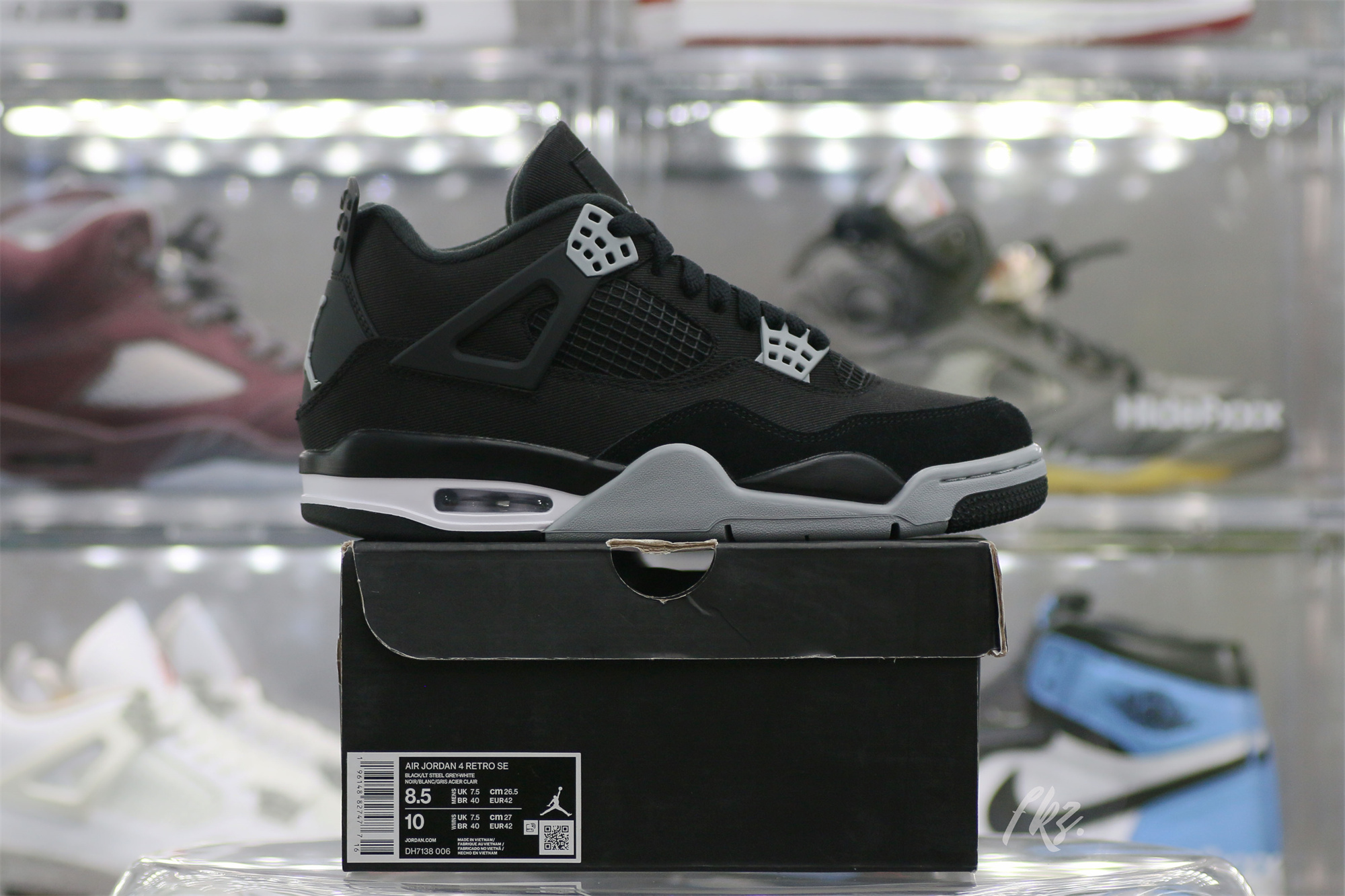 Air Jordan 4 Retro SE Black Canvas 2022 (Ln5 A1)