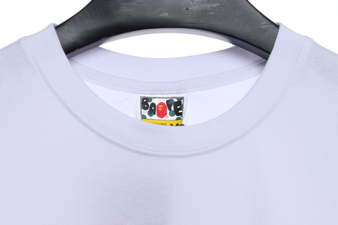 BAPE ape head multicolor block camouflage short sleeves