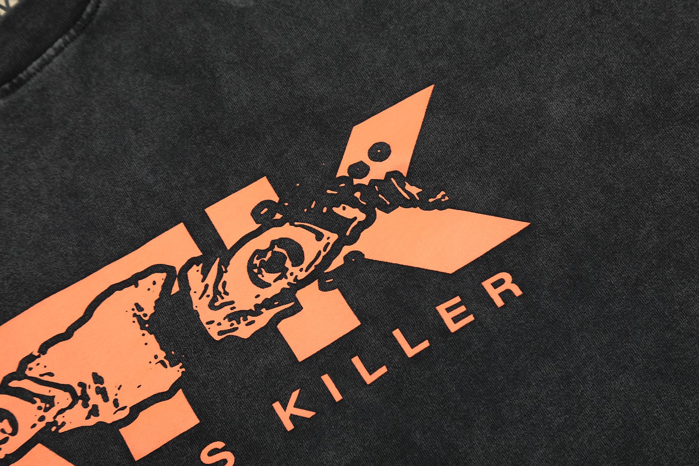 Gallery Dep ATK interesting letter printing washing to make old retro short sleeves