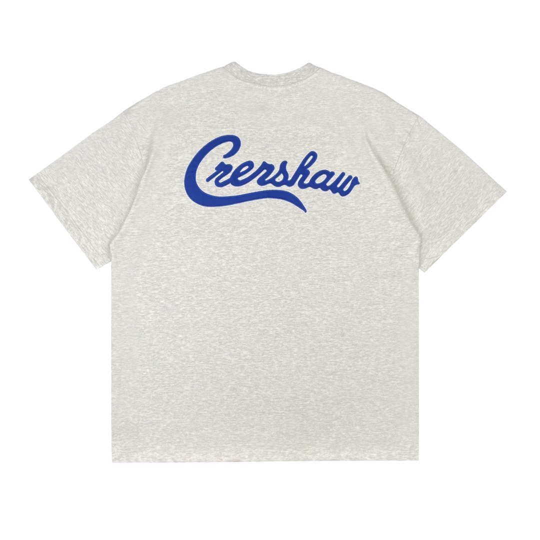 Fog double-line charity cloth short sleeves light gray