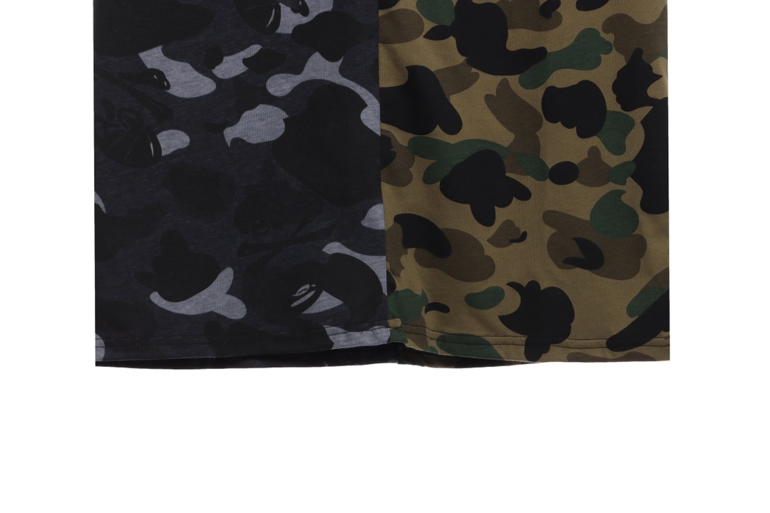 BAPE color matching camouflage shark mouth print short sleeves