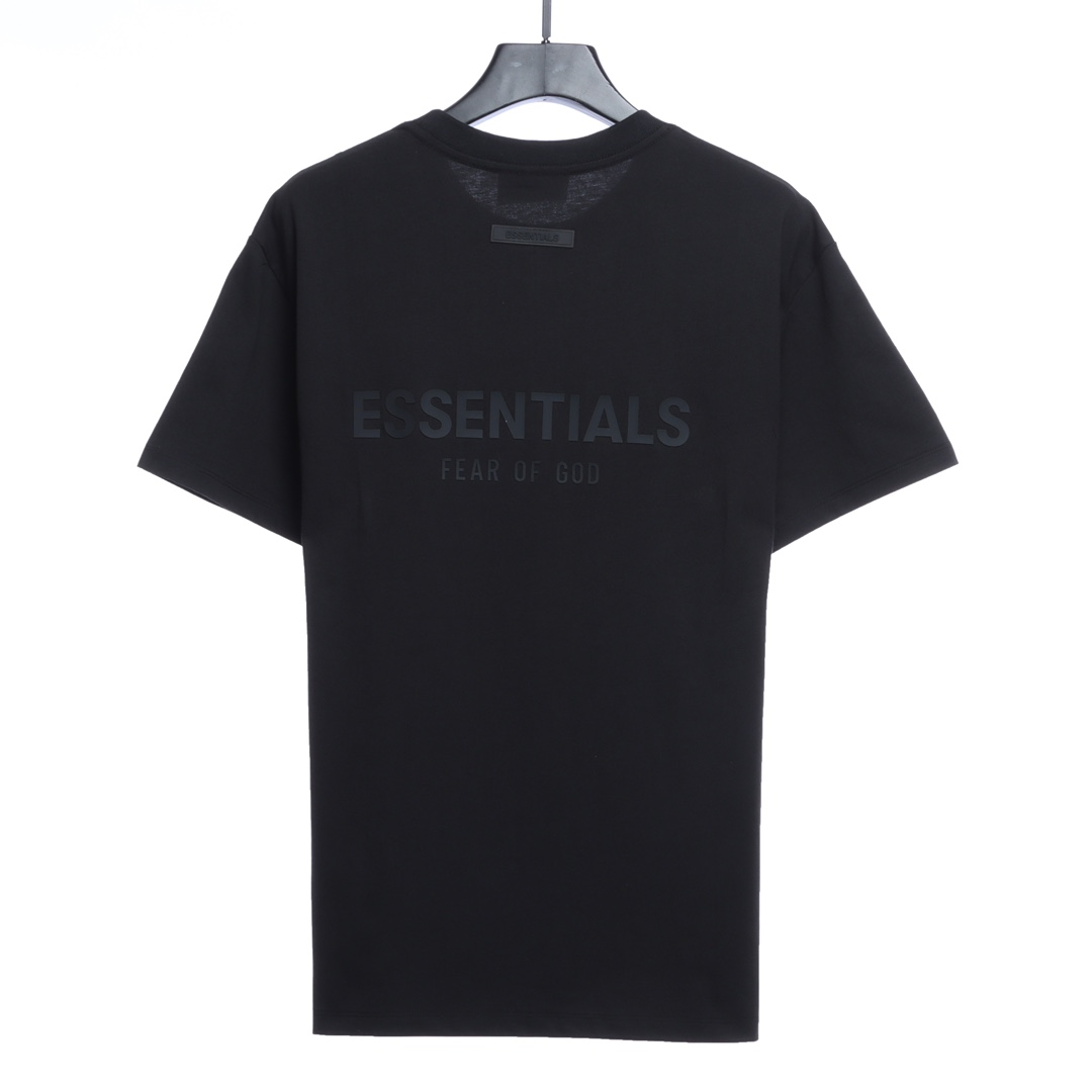 Essentials back silicone letter short sleeve