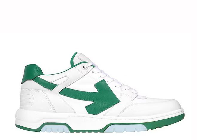 Off-White White Green Out Of Office OOO Low