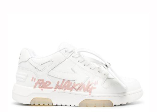 Off-White White Pink Out Of Office For Walking low-top sneakers