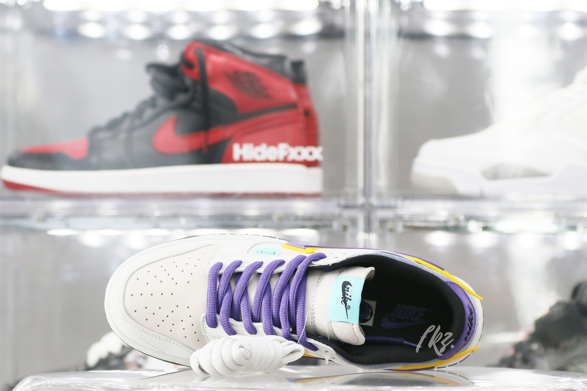 Nike SB Dunk Low & Athena Sail Pink Purple Gold