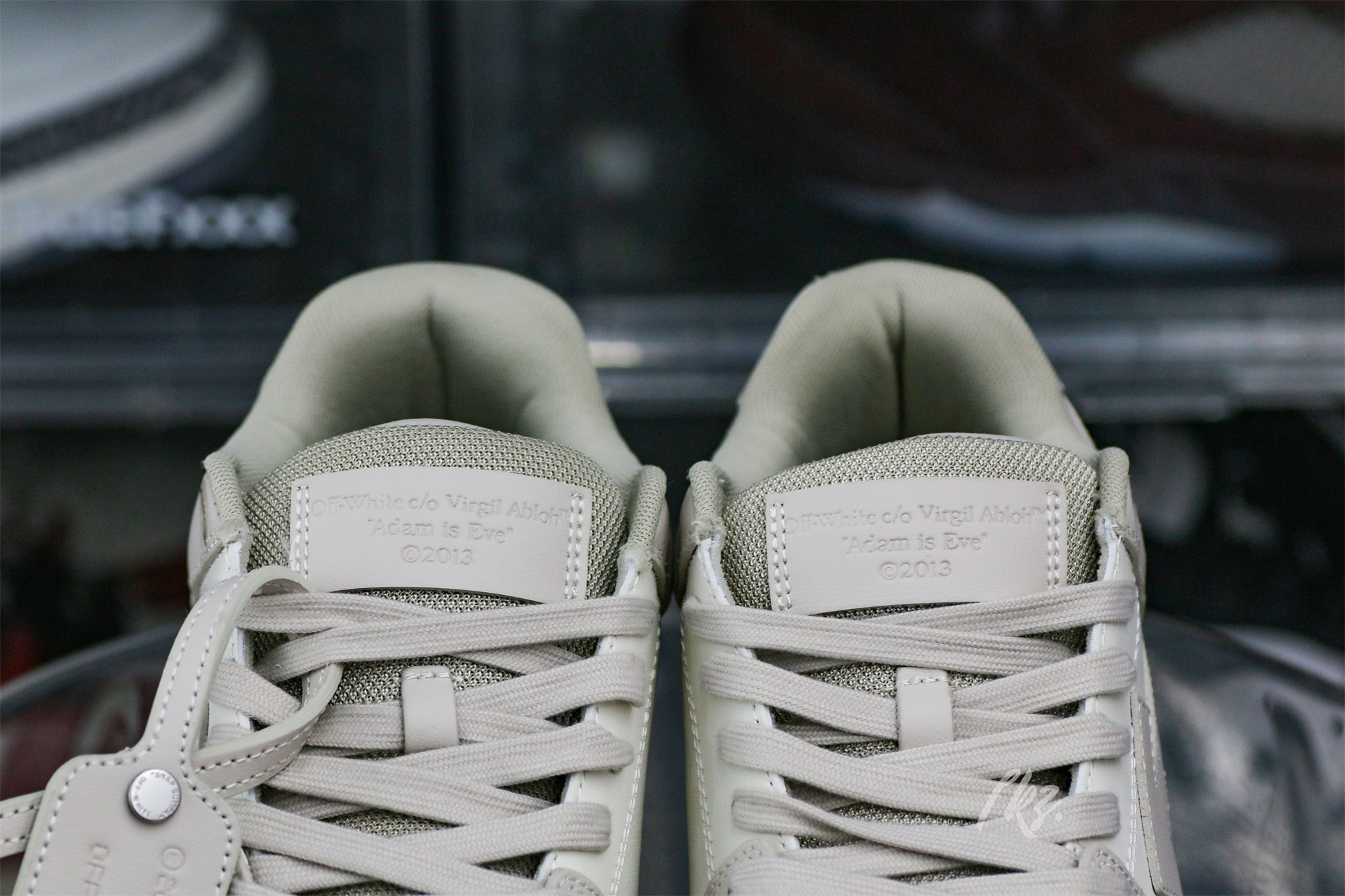 Off-White White & Beige ‘Out Of Office’ Sneakers