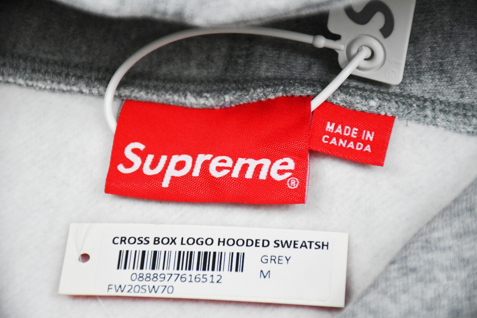 Supreme FW20 Week 15 Cross Box Logo Hooded Sweatshirt