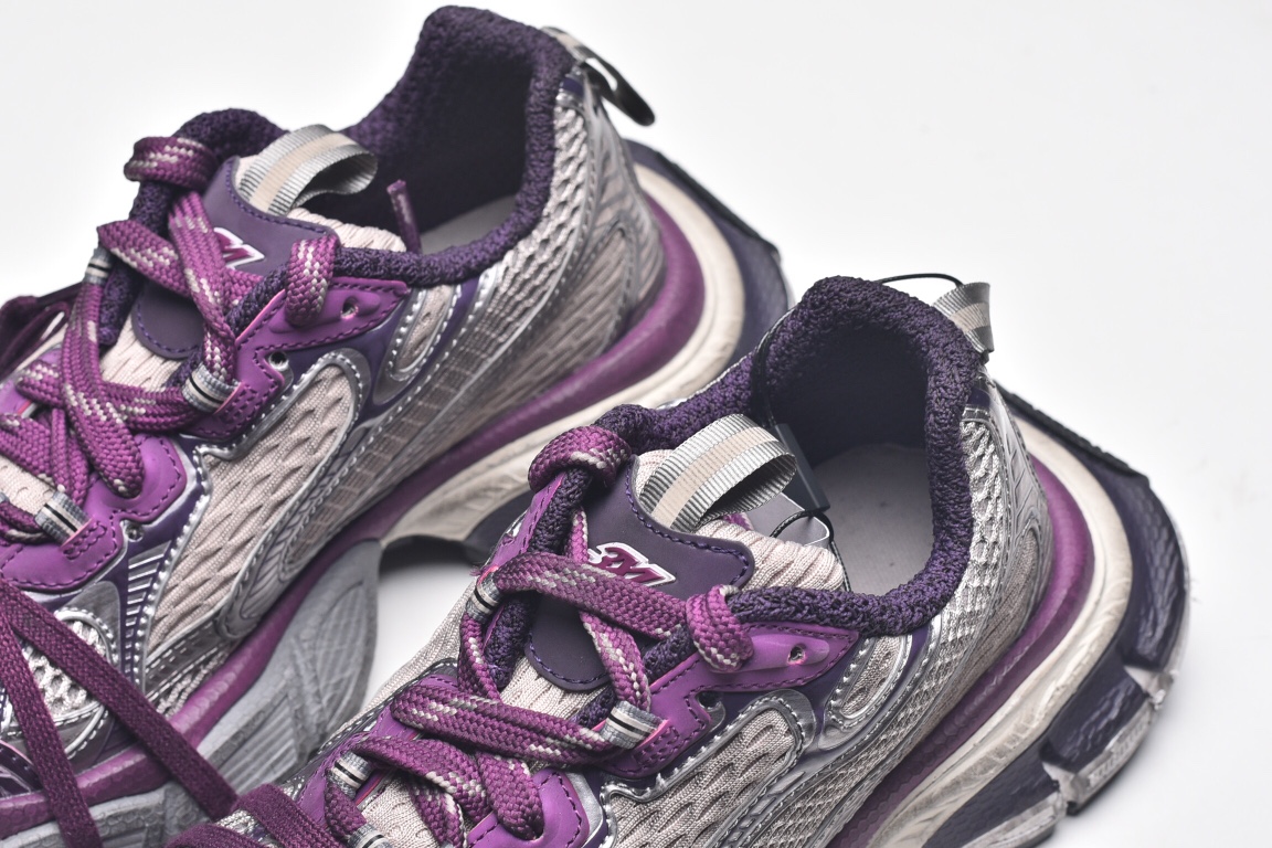 Balenciag* Cargo Sneaker Grey Purple