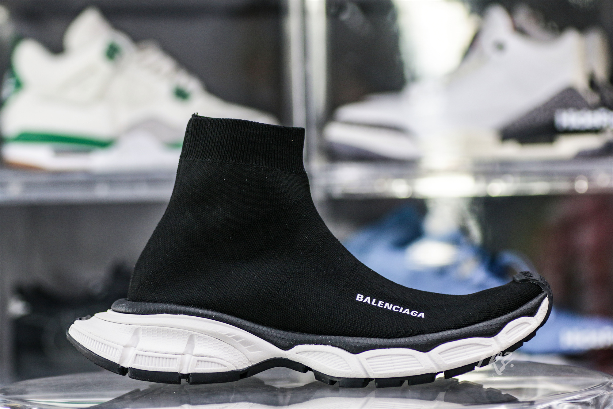 Balenciag* 3XL Sock Sneaker ‘Black White’