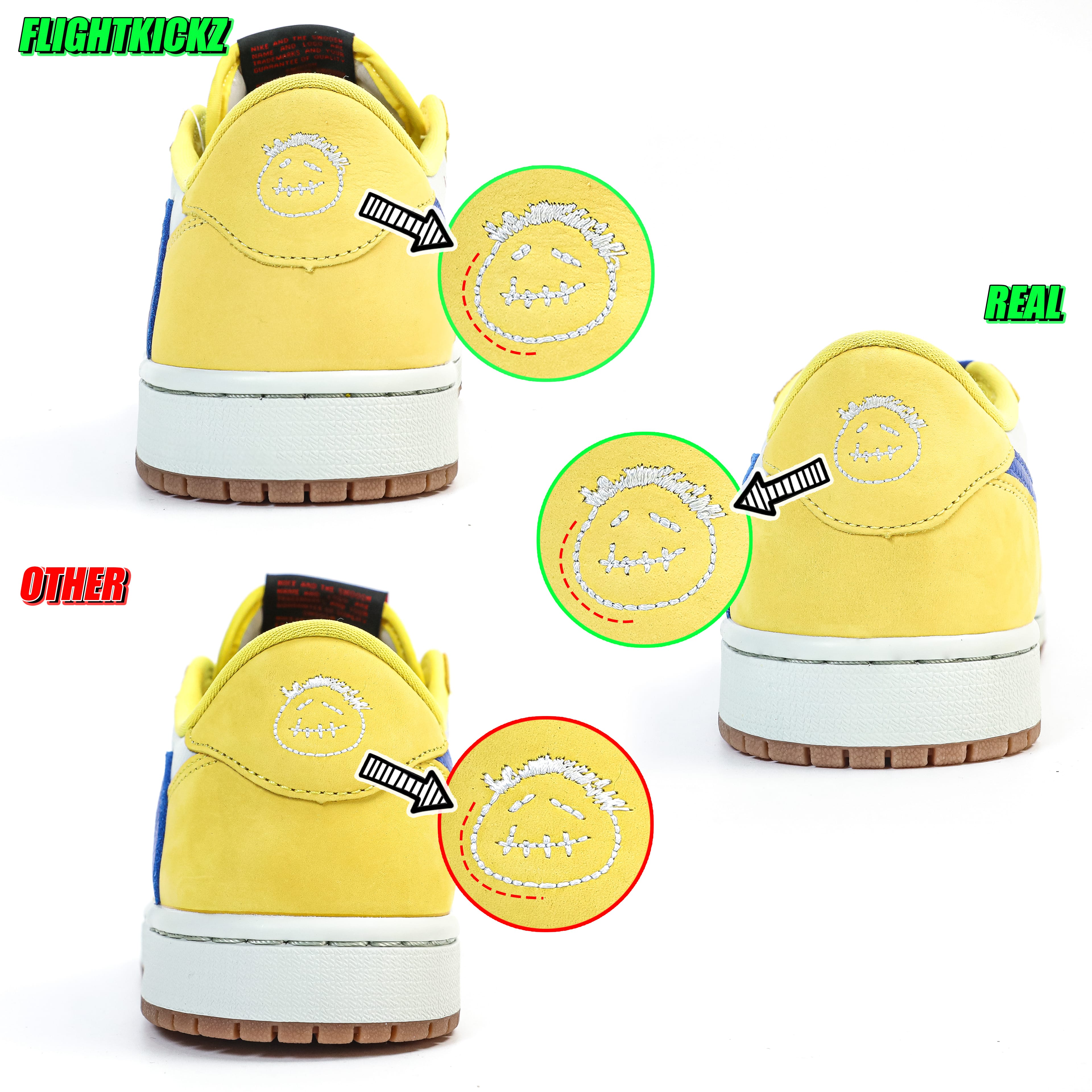 Travis Scott x Air Jordan 1 Retro Low OG SP “Elkins/Canary Yellow” (LN5 A1 batch)