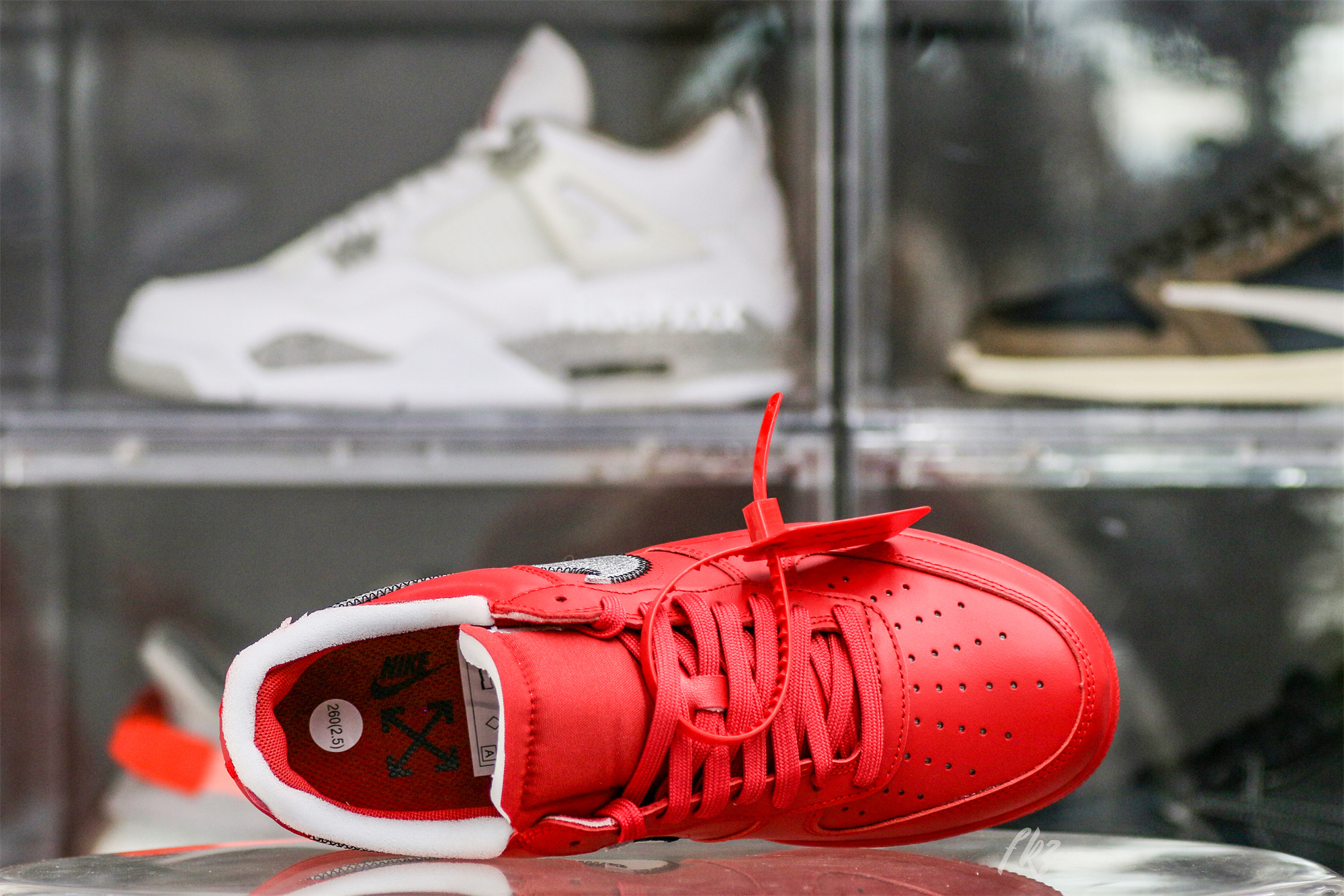 Nike Off-White Air Force 1 AF1 University Red