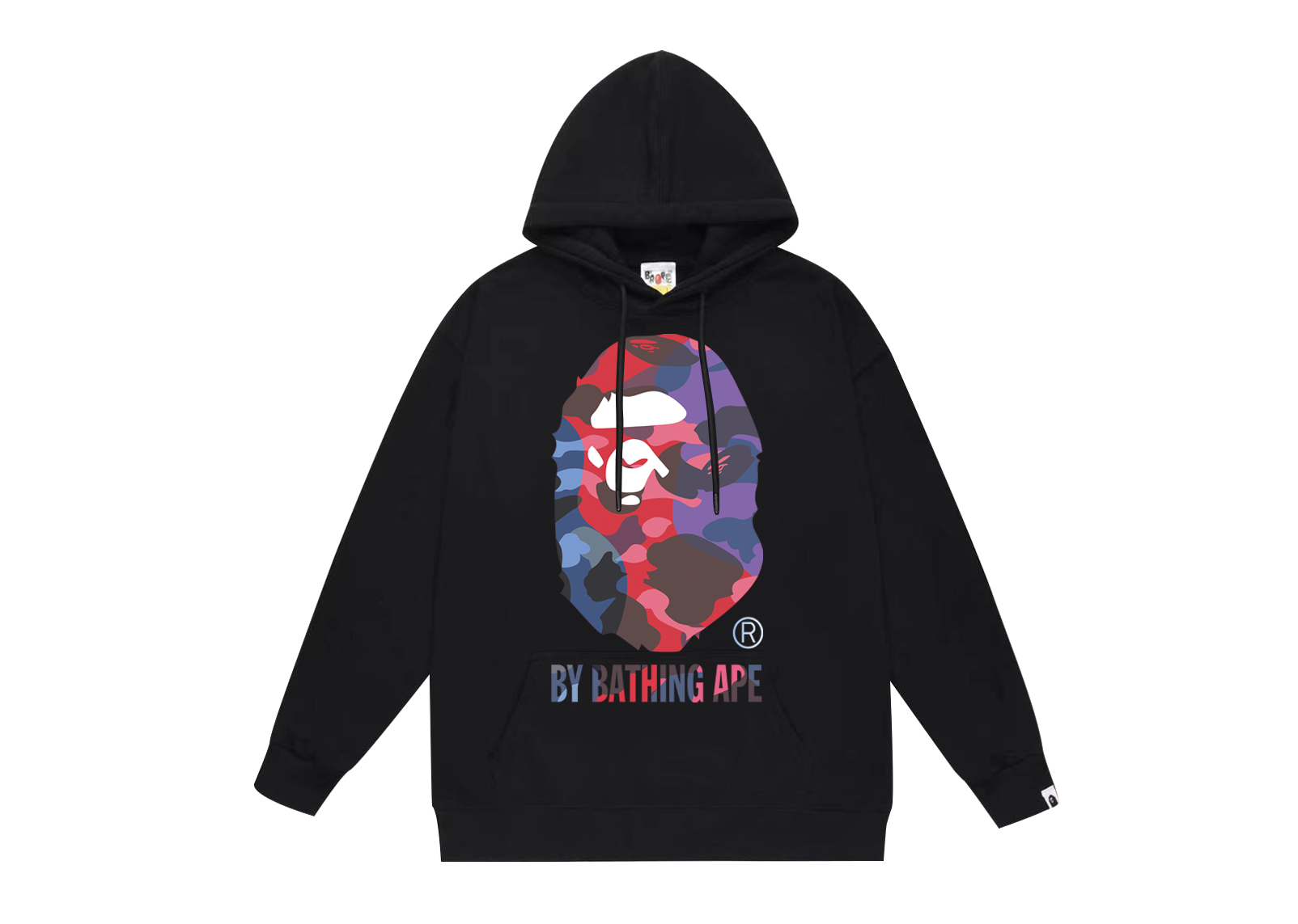 BAPE classic Ape Head logo graphic hoodie